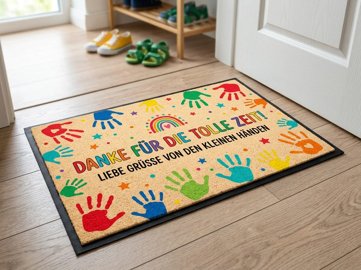 Personalisierte Fußmatte Familie & Namen Willkommen